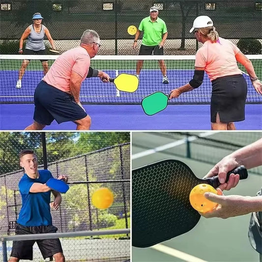 12 colorful indoor pickleballs