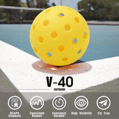 12 colorful indoor pickleballs
